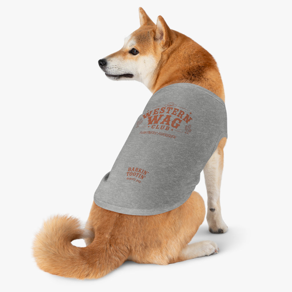 Western Wag Club Pet Tank Top — "Barkin' Tootin'" Western Dog Shirt