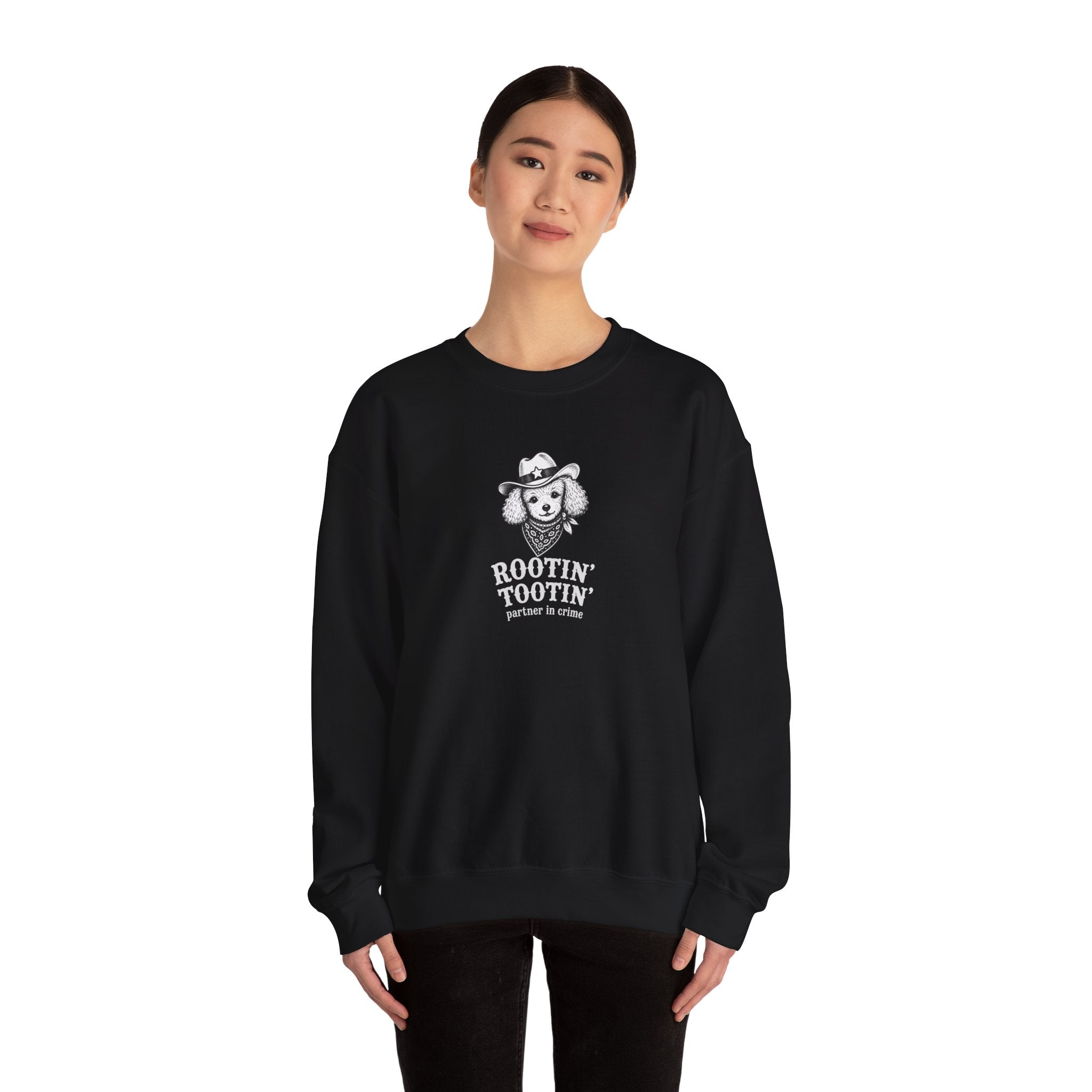 Crewneck Sweatshirt — "Rootin' Tootin'" Western Wag Club Dog Pullover