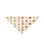 Western Cowboy Pet Bandana – Cactus, Boots & Horseshoe Dog Bandana