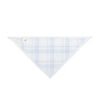 Blue Plaid Pet Bandana — Classic Check Dog & Cat Scarf