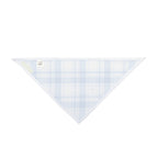 Blue Plaid Pet Bandana — Classic Check Dog & Cat Scarf