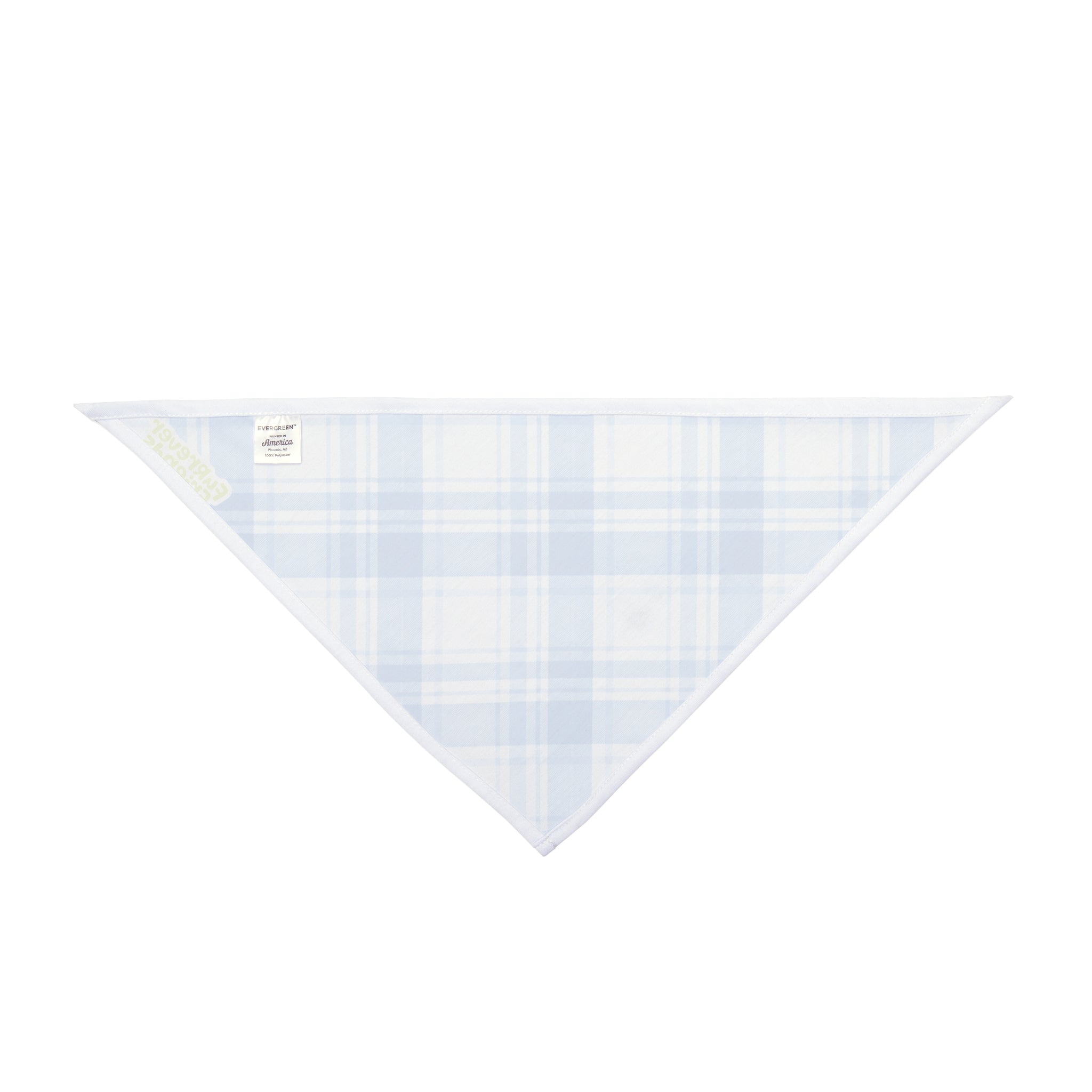 Blue Plaid Pet Bandana — Classic Check Dog & Cat Scarf