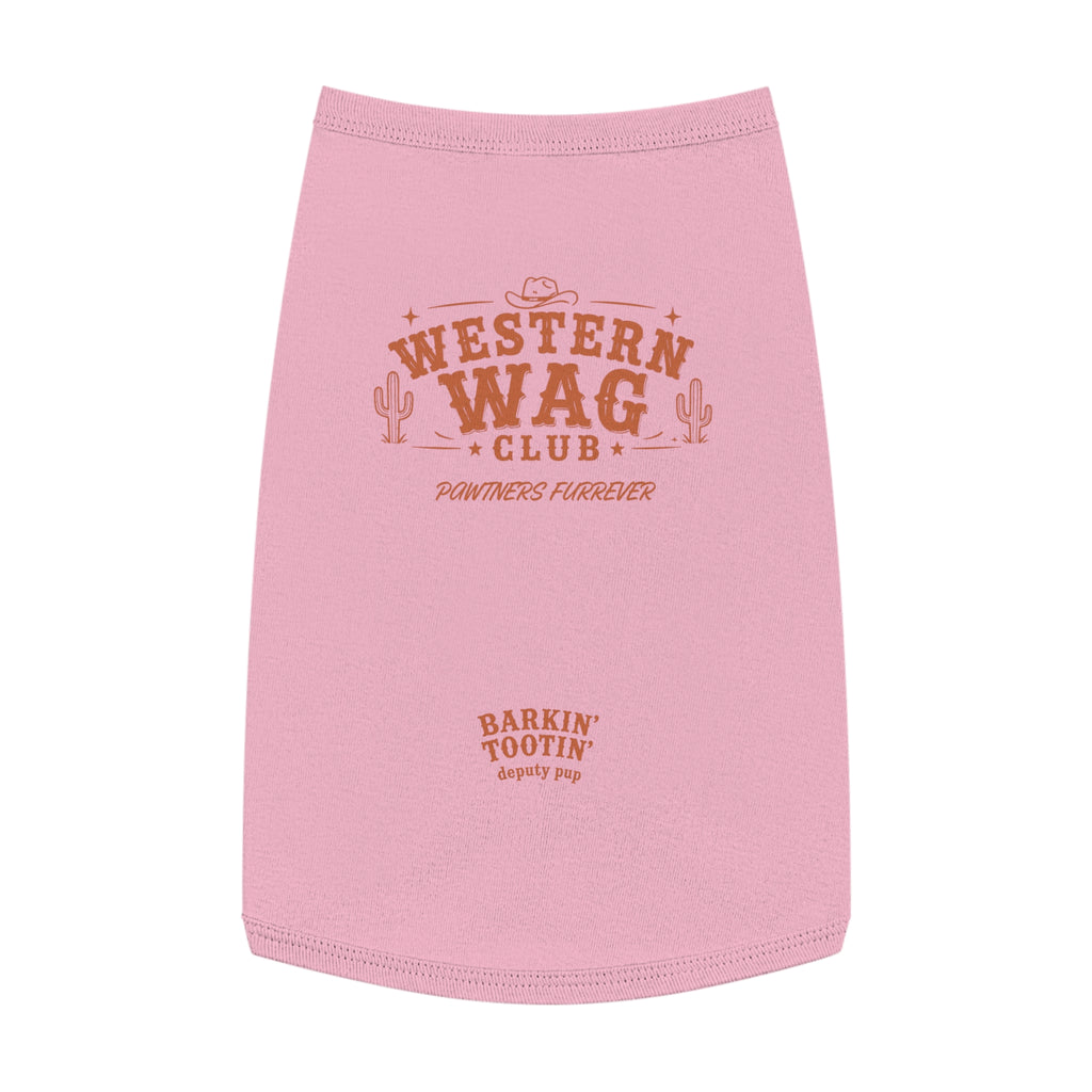 Western Wag Club Pet Tank Top — "Barkin' Tootin'" Western Dog Shirt