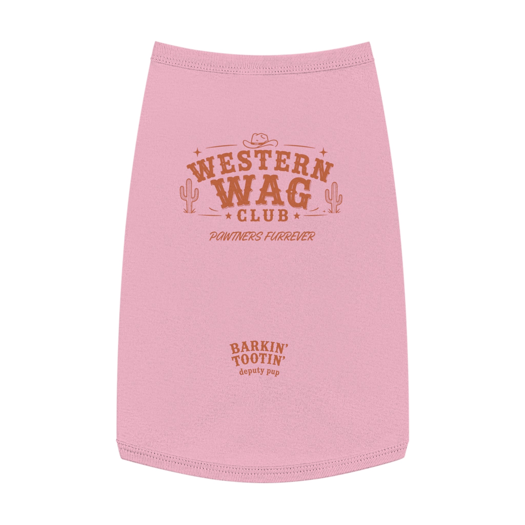 Western Wag Club Pet Tank Top — "Barkin' Tootin'" Western Dog Shirt