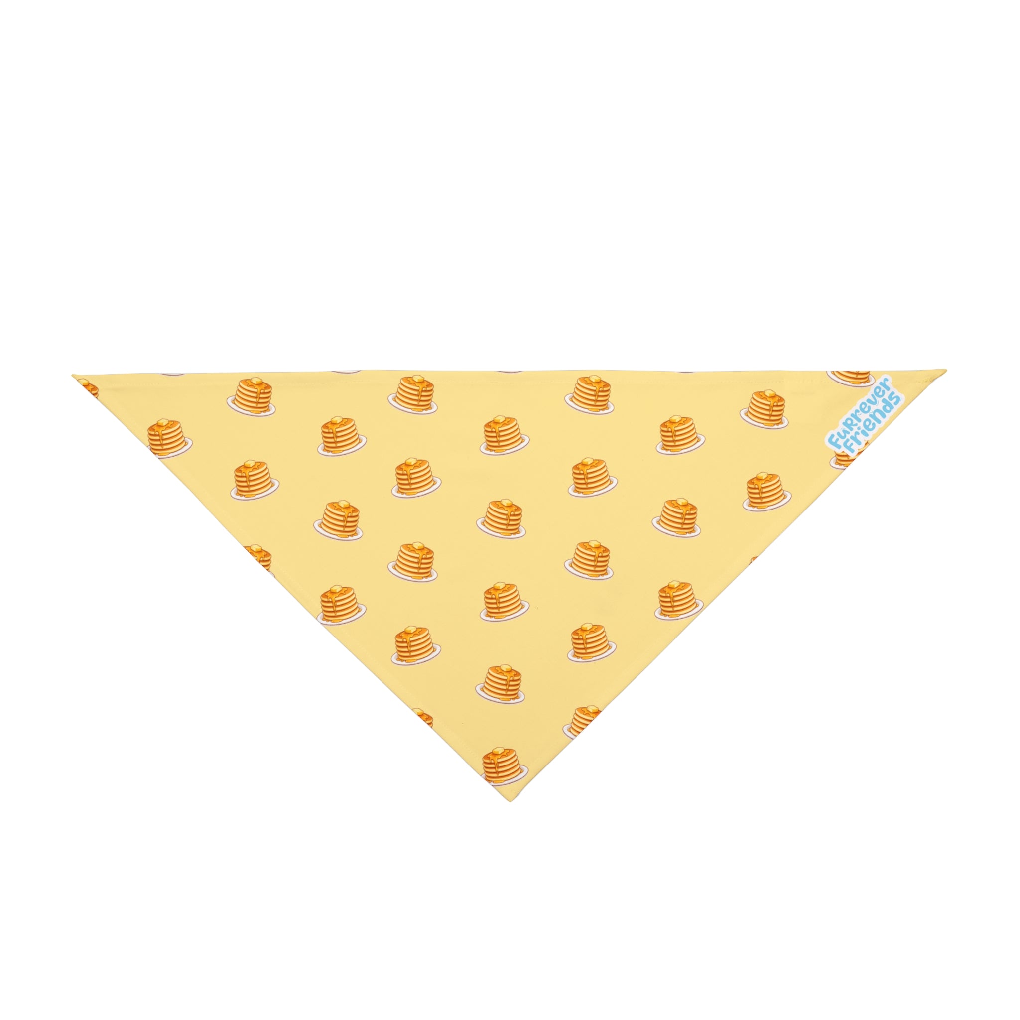 Honeycomb Treat Pet Bandana — Yellow Pancake Pattern
