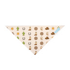 Western Cowboy Pet Bandana – Cactus, Boots & Horseshoe Dog Bandana