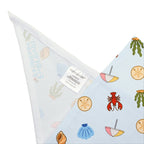 Beach Seashells Pet Bandana – Cute Summer Ocean Print for Dogs & Cats