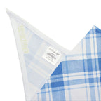 Blue Plaid Pet Bandana — Classic Check Dog & Cat Scarf