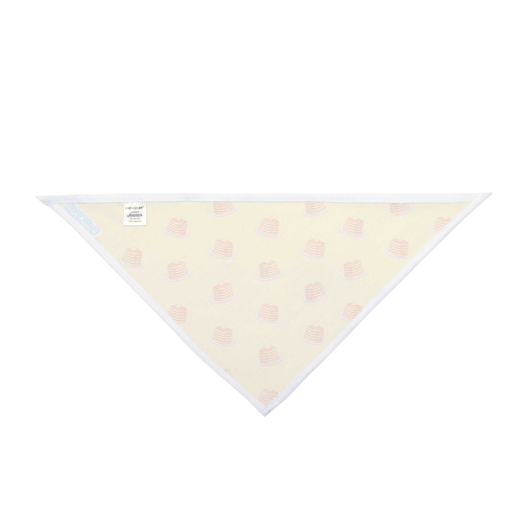 Honeycomb Treat Pet Bandana — Yellow Pancake Pattern
