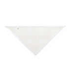 Beige Plaid Pet Bandana — Neutral Plaid Dog & Cat Scarf