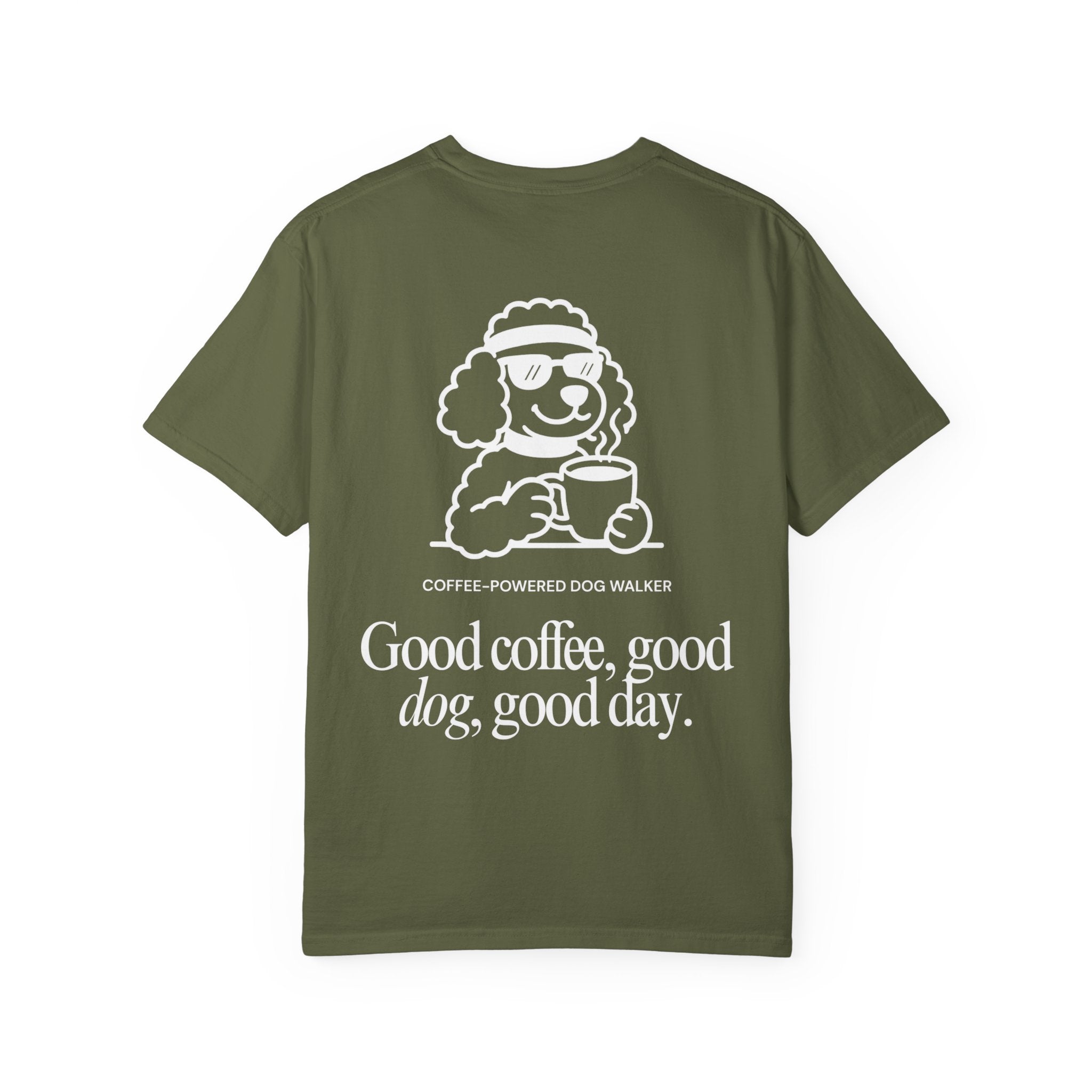 Coffee-Powered Dog Walker Tee