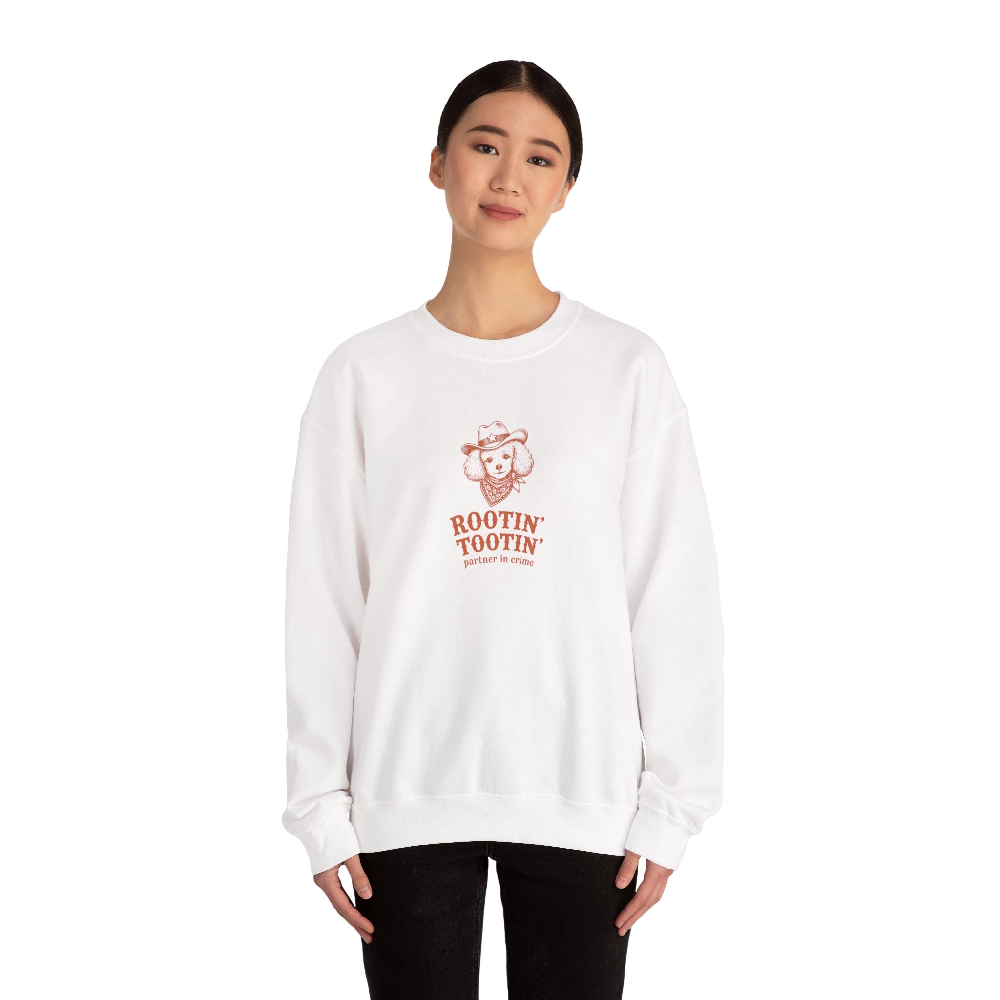 Crewneck Sweatshirt — "Rootin' Tootin'" Western Wag Club Dog Pullover