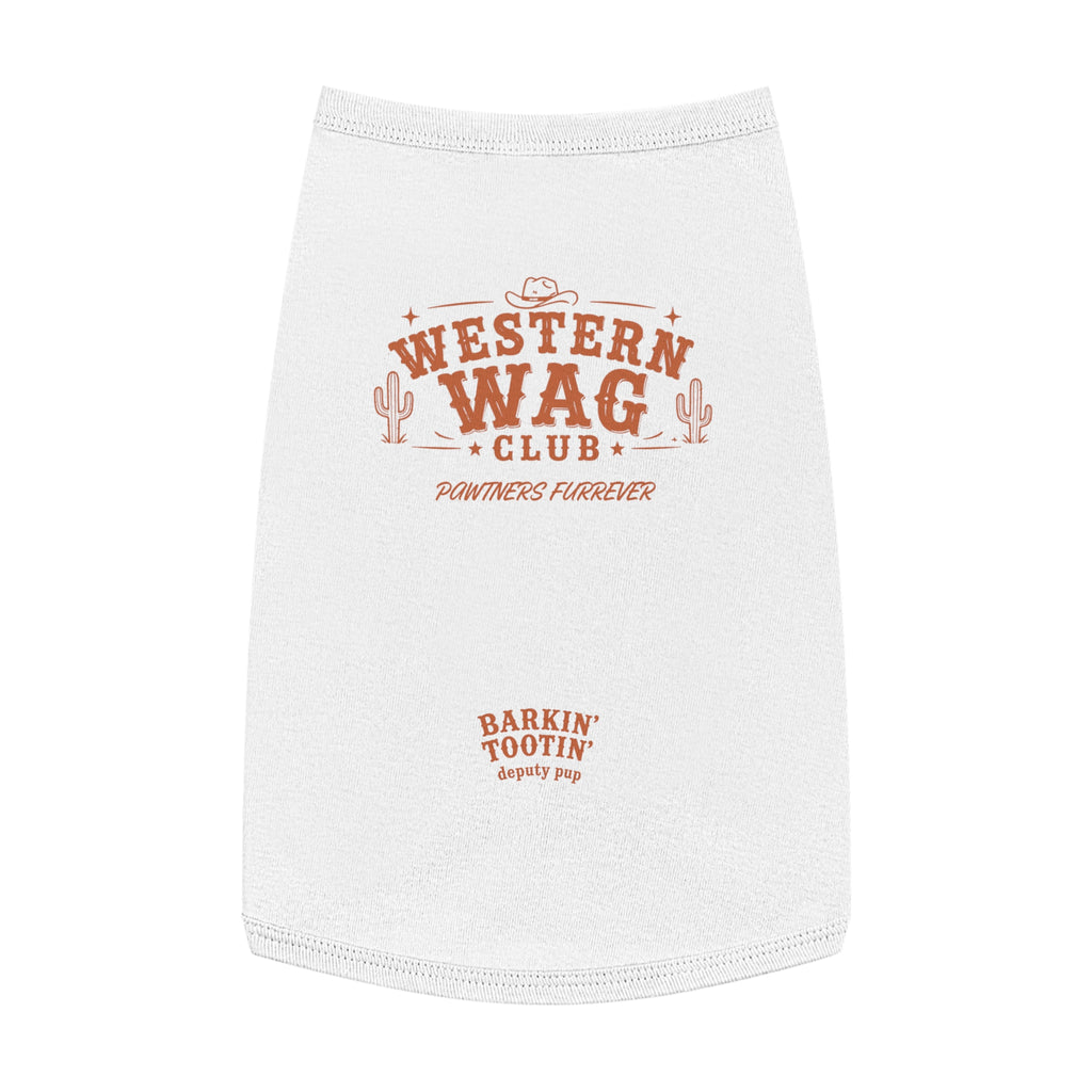 Western Wag Club Pet Tank Top — "Barkin' Tootin'" Western Dog Shirt