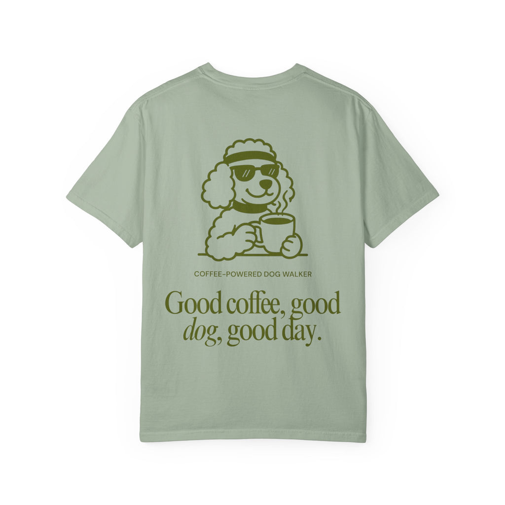 Coffee-Powered Dog Walker Tee
