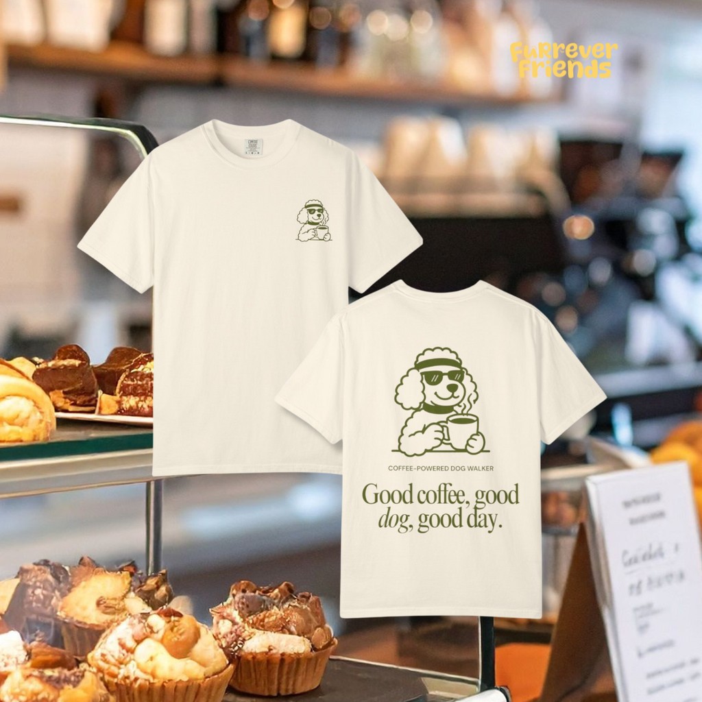 Coffee-Powered Dog Walker Tee