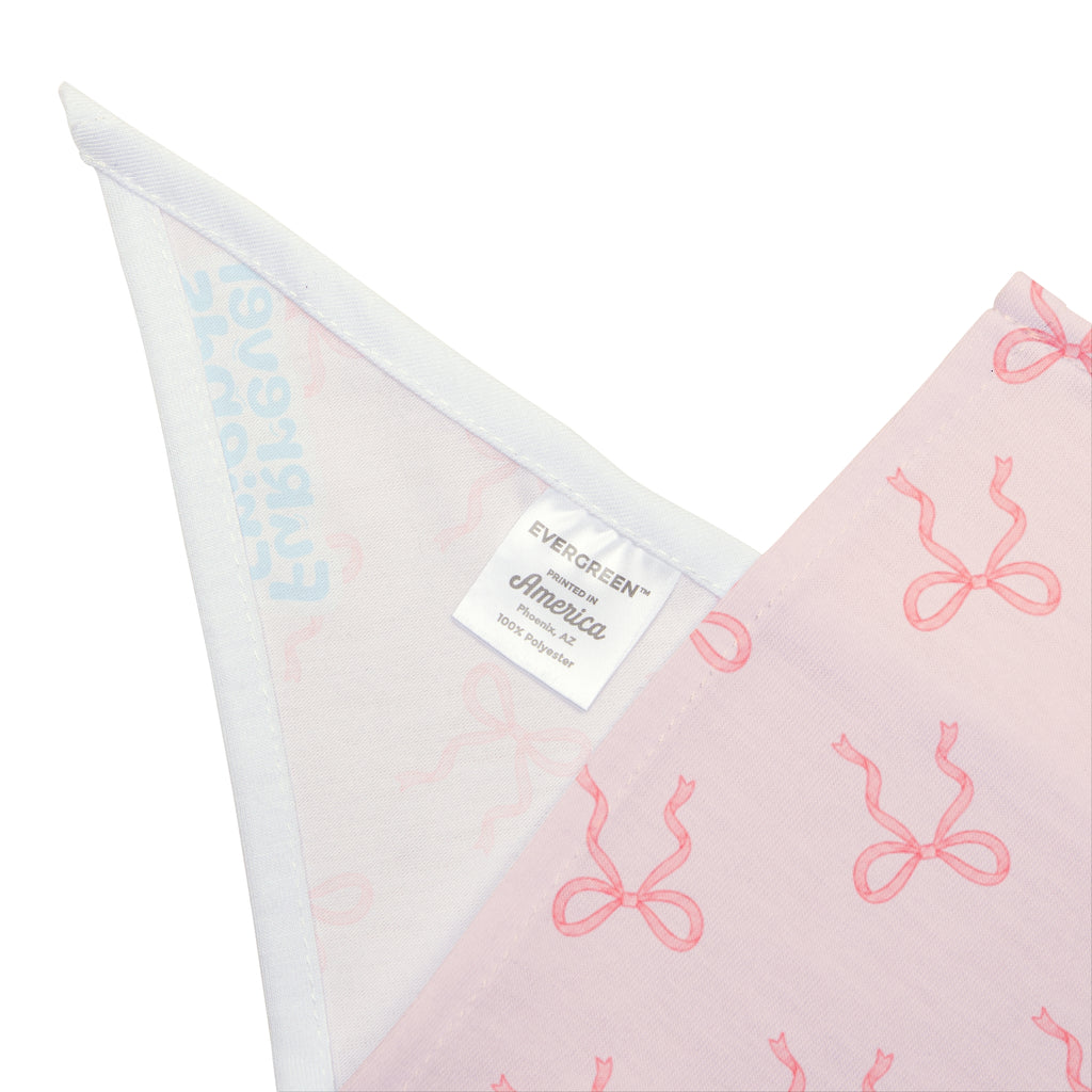 Pink Bow Pet Bandana - Cute Dog & Cat Scarf for Puppies, Grooming, Photo Props