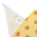 Honeycomb Treat Pet Bandana — Yellow Pancake Pattern