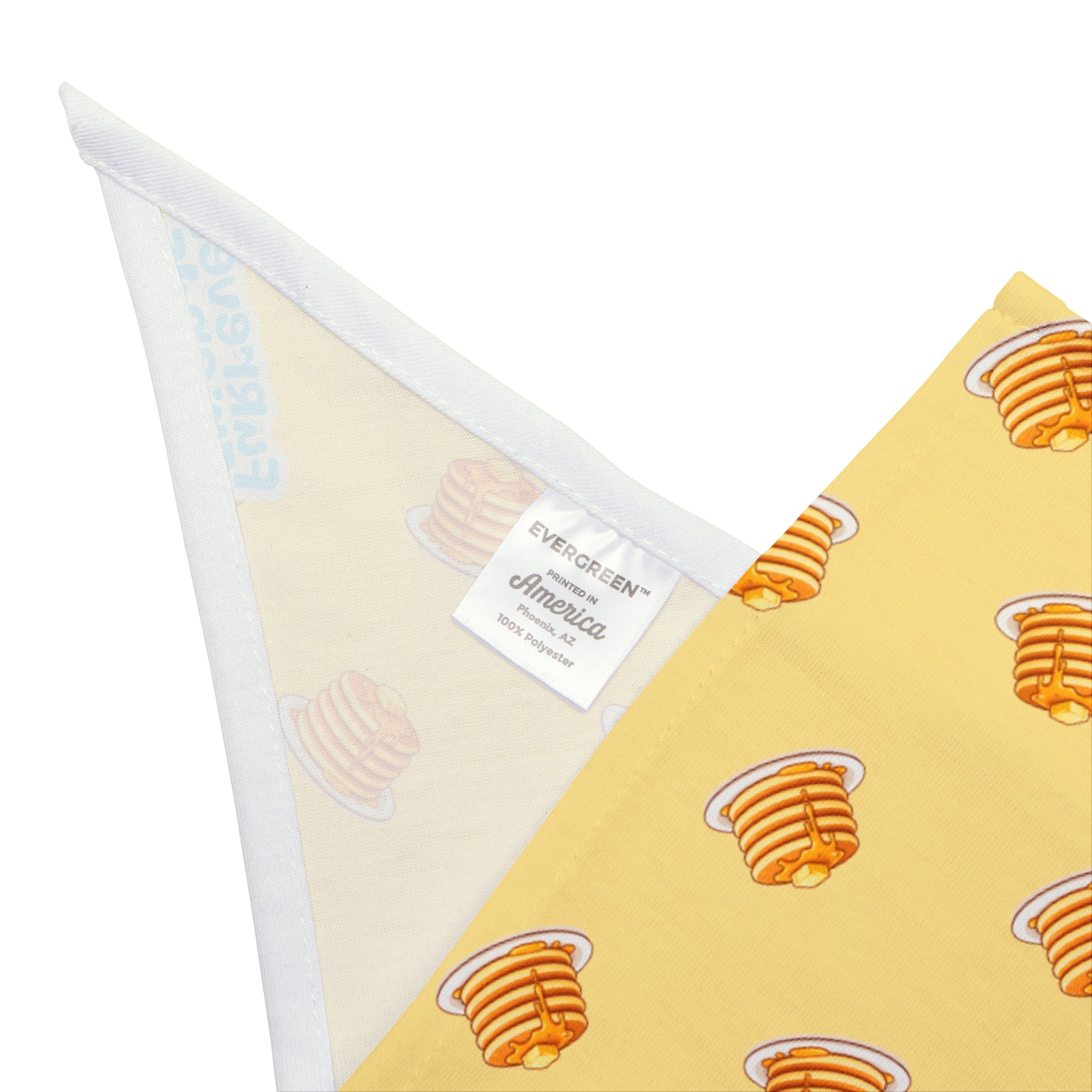 Honeycomb Treat Pet Bandana — Yellow Pancake Pattern