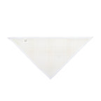 Beige Plaid Pet Bandana — Neutral Plaid Dog & Cat Scarf