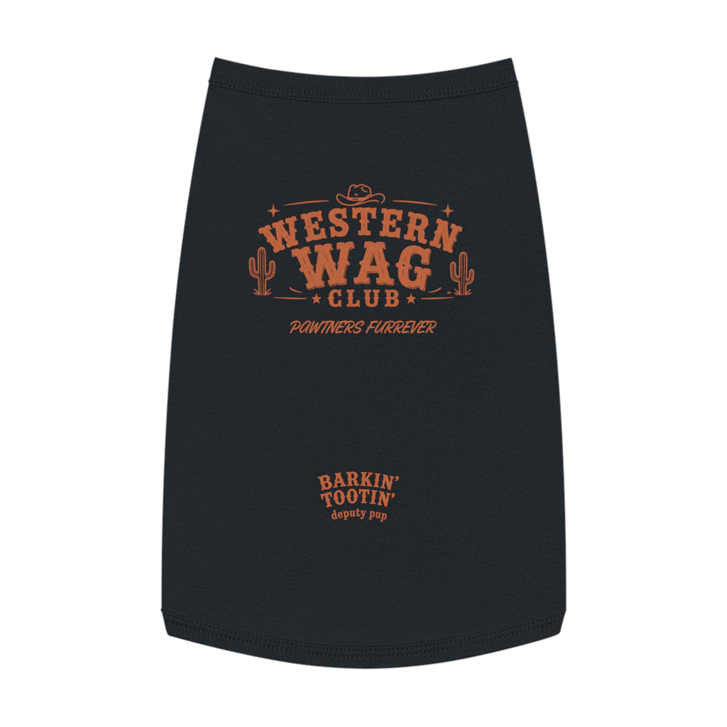 Western Wag Club Pet Tank Top — "Barkin' Tootin'" Western Dog Shirt