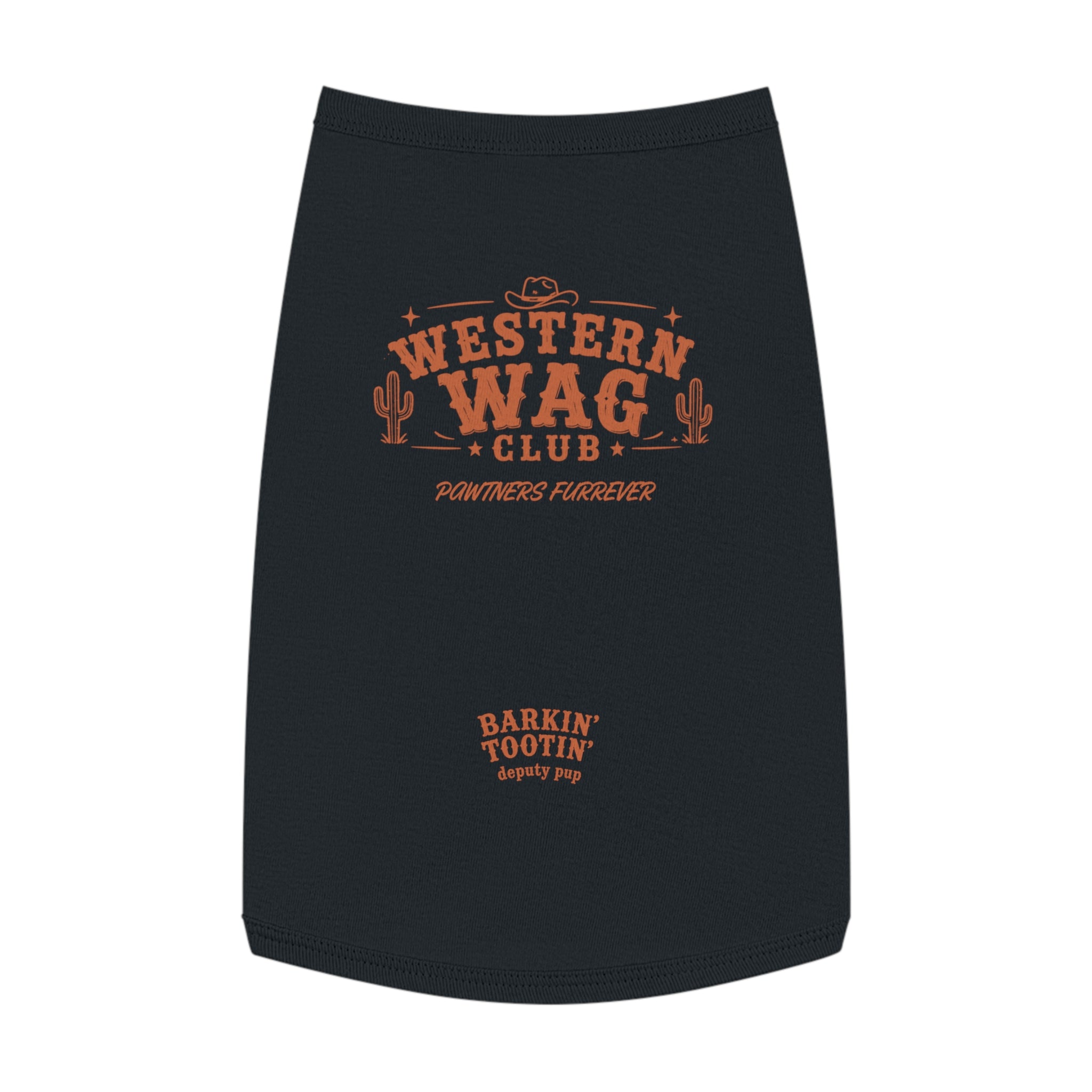 Western Wag Club Pet Tank Top — "Barkin' Tootin'" Western Dog Shirt