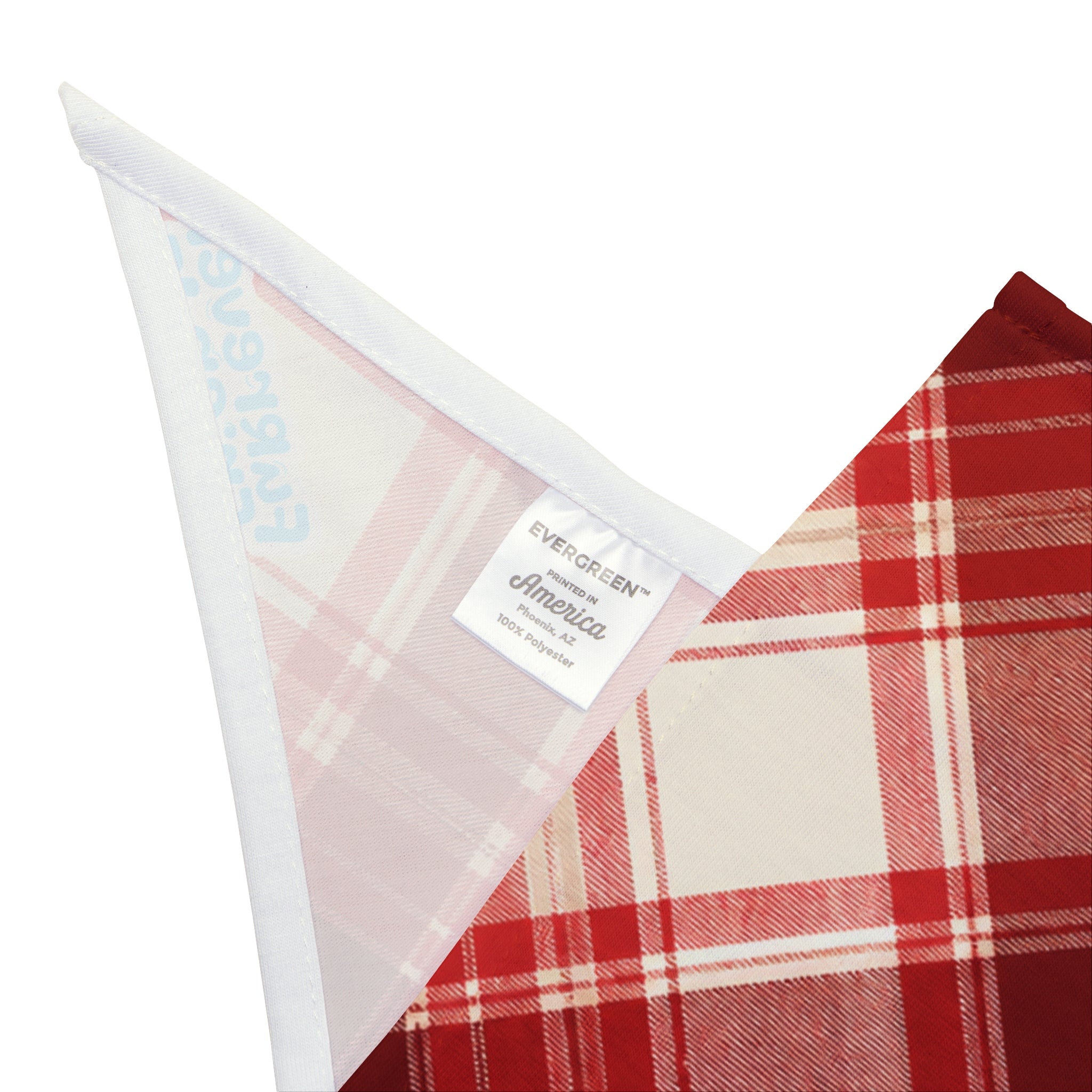 Red Plaid Pet Bandana — Cozy Holiday Plaid Dog & Cat Scarf