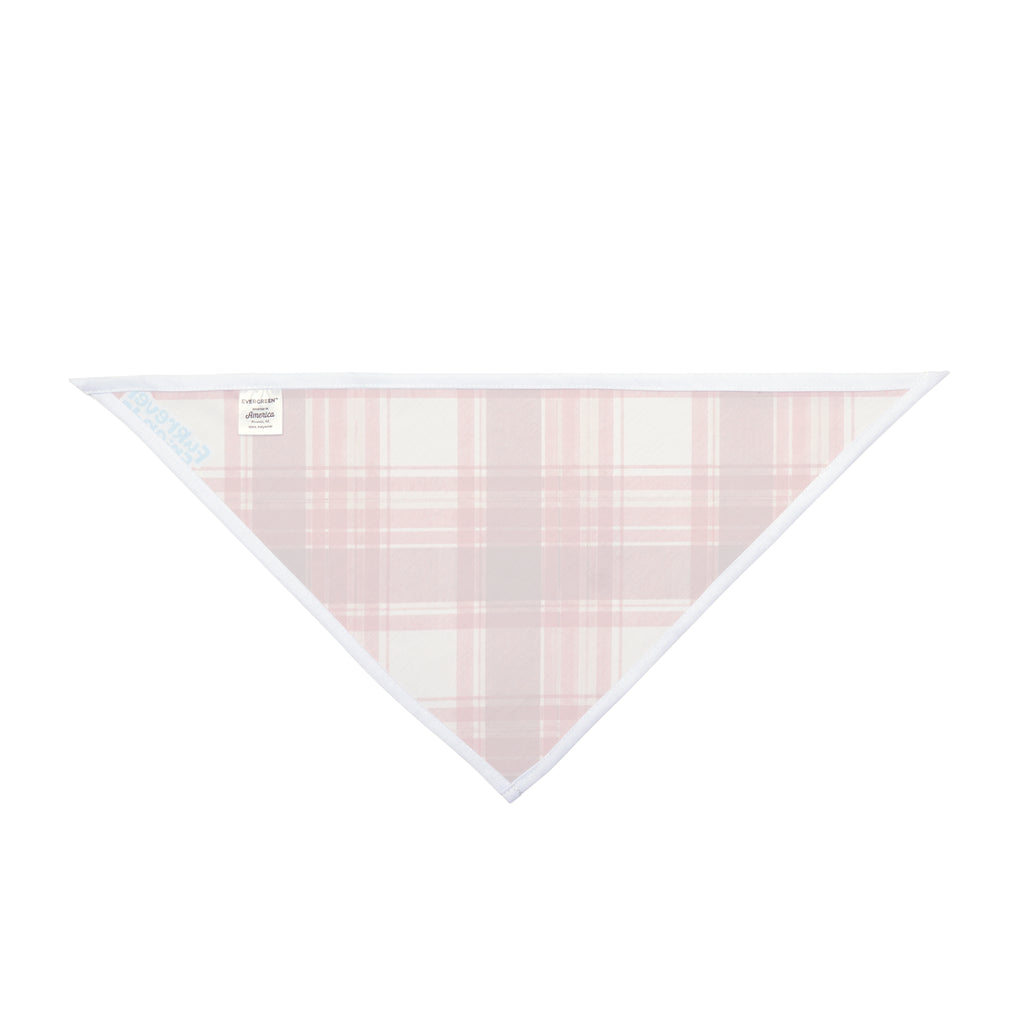 Red Plaid Pet Bandana — Cozy Holiday Plaid Dog & Cat Scarf
