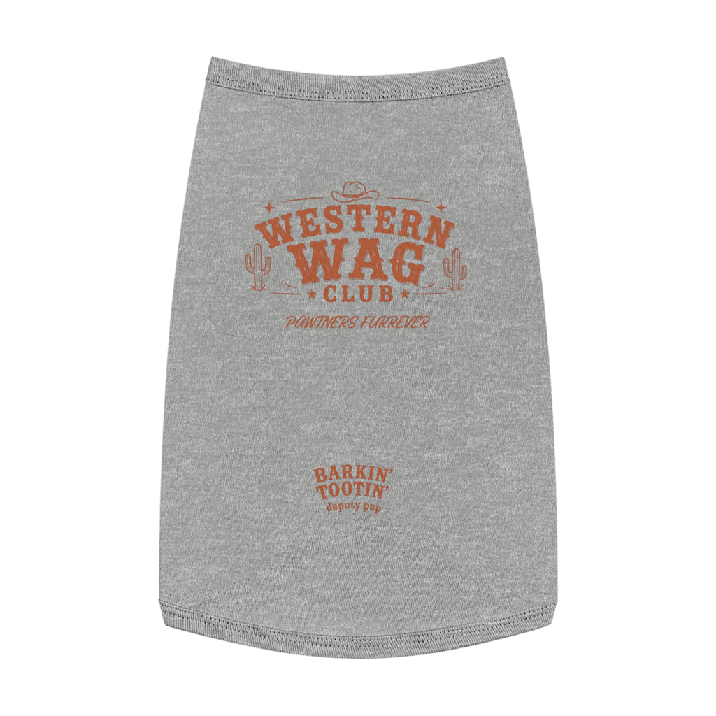 Western Wag Club Pet Tank Top — "Barkin' Tootin'" Western Dog Shirt