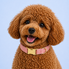 Blush Velvet Collar & Leash
