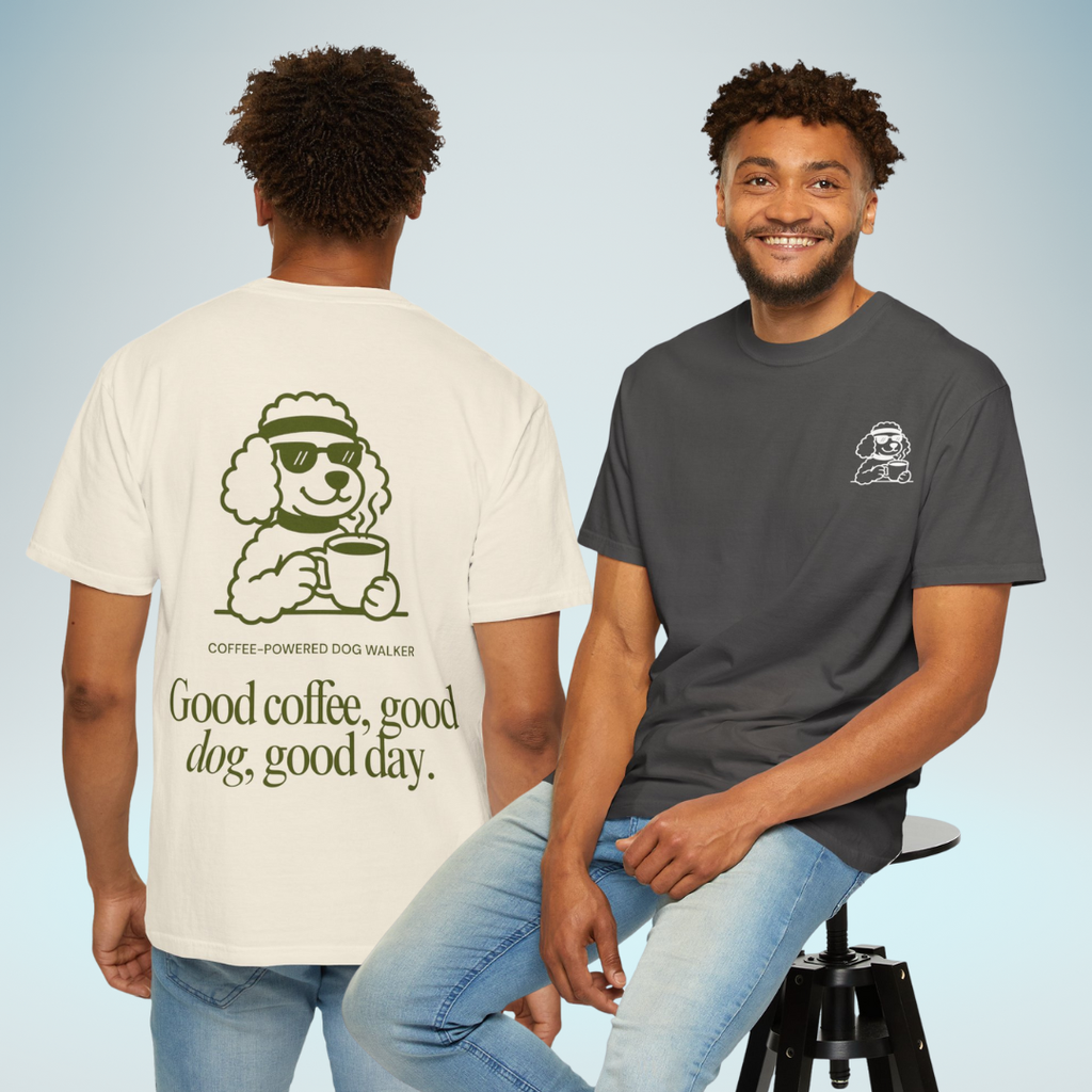 Coffee-Powered Dog Walker Tee