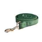 *Forest Green Velvet Collar & Leash