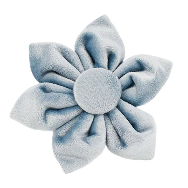 Nordic Blue Velvet Collar & Leash