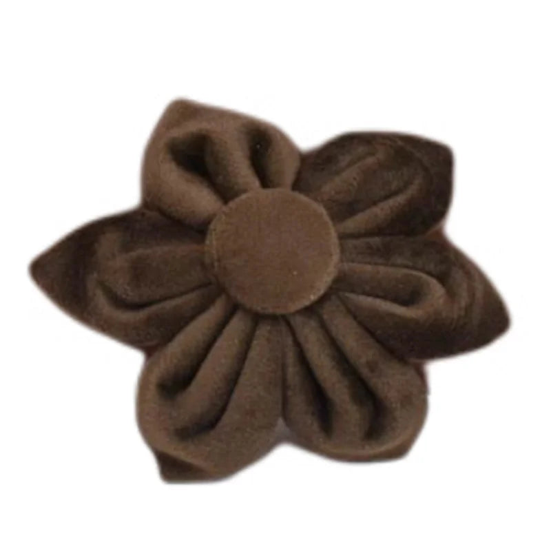 Chocolate Velvet Collar & Leash