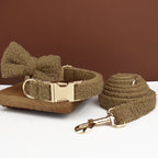 Teddy Brown PlushPooch Collar & Leash