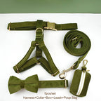 Army Green Velvet Walk Set
