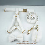 White Corduroy Walk Set
