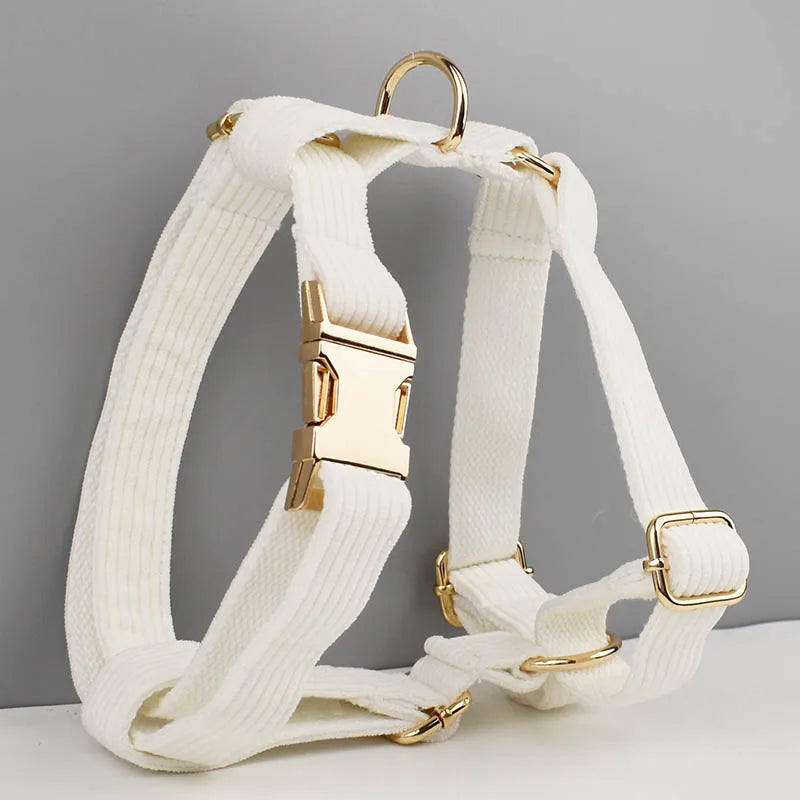 White Corduroy Harness