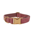 Rose Dusk Corduroy Collar & Leash