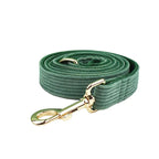 Dark Green Corduroy Collar & Leash