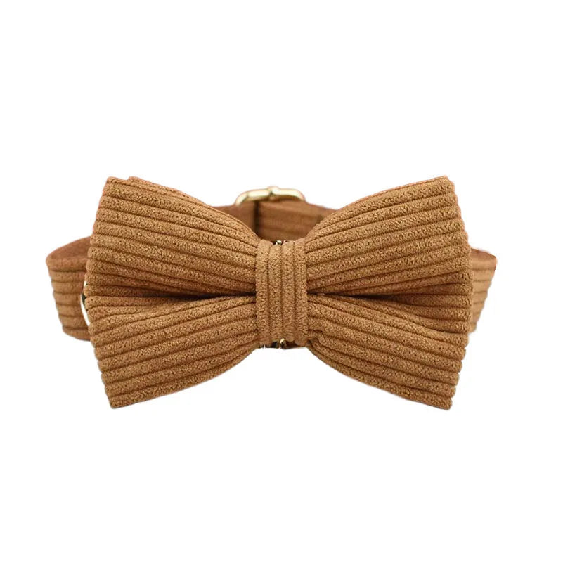 Caramel Corduroy Collar & Leash