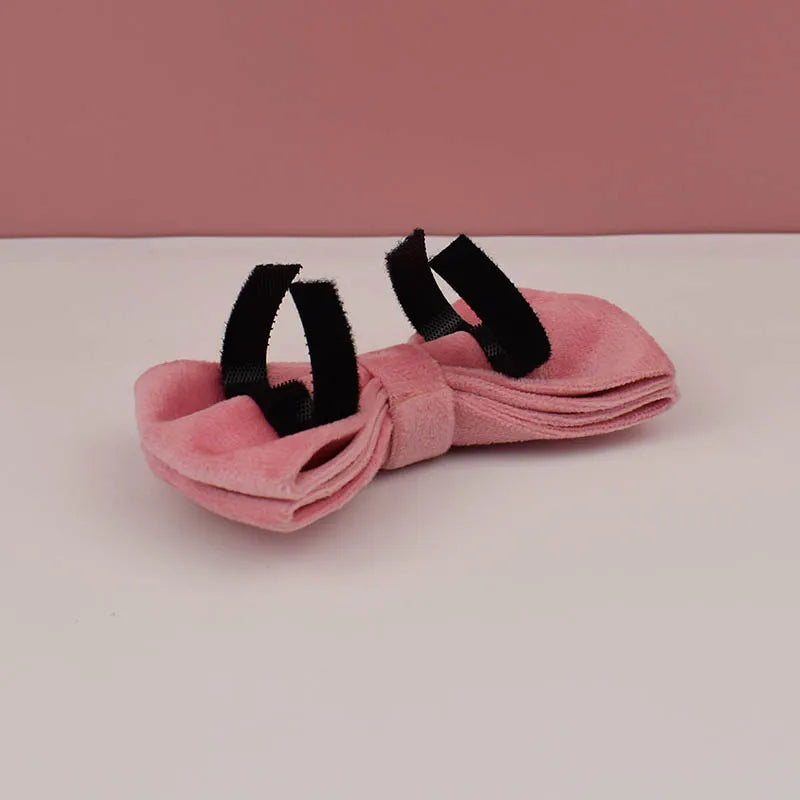 Blush Velvet Collar & Leash