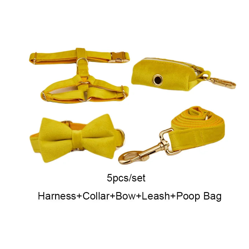 Mustard Velvet Walk Set