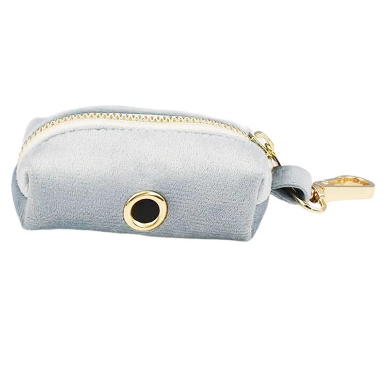 Nordic Blue Velvet Collar & Leash