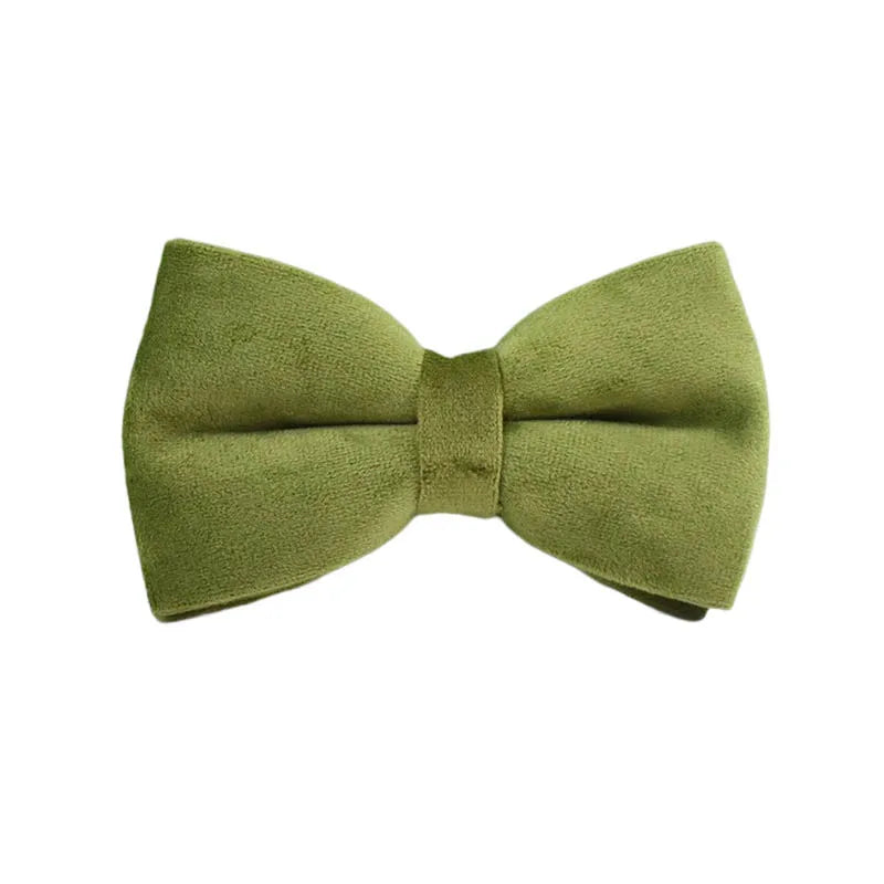 Army Green Velvet Collar & Leash