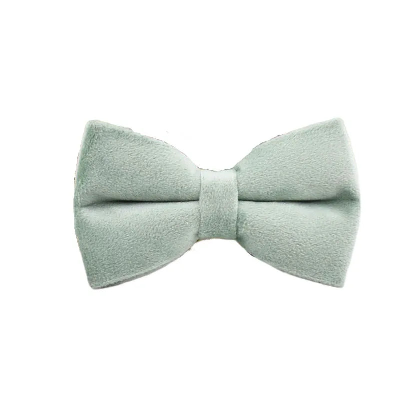 Mint Green with Red Base Velvet Collar & Leash