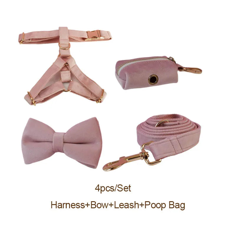 Dusty Rose Velvet Walk Set