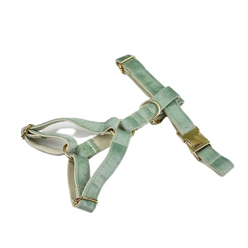 Mint Green Velvet Harness