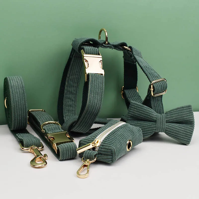 Dark Green Corduroy Walk Set