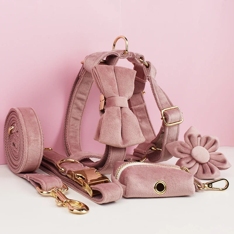 Mauve Velvet Walk Set