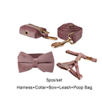 Mauve Velvet Walk Set